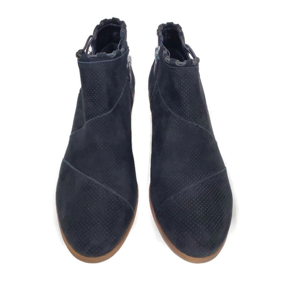 Vince Camuto Womens Pandormia Black Suede  Exposed Ankle Boots Size 8.5 - Picture 6 of 11